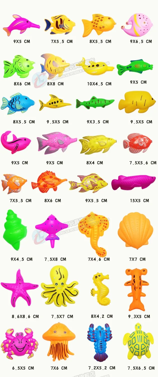 32pcs / lot magnetic fishing toys children without water the whole bulk sided fish floating stereoscopic perspective
32pcs / lot magnetic fishing toys children without water the whole bulk sided fish floating stereoscopic perspective