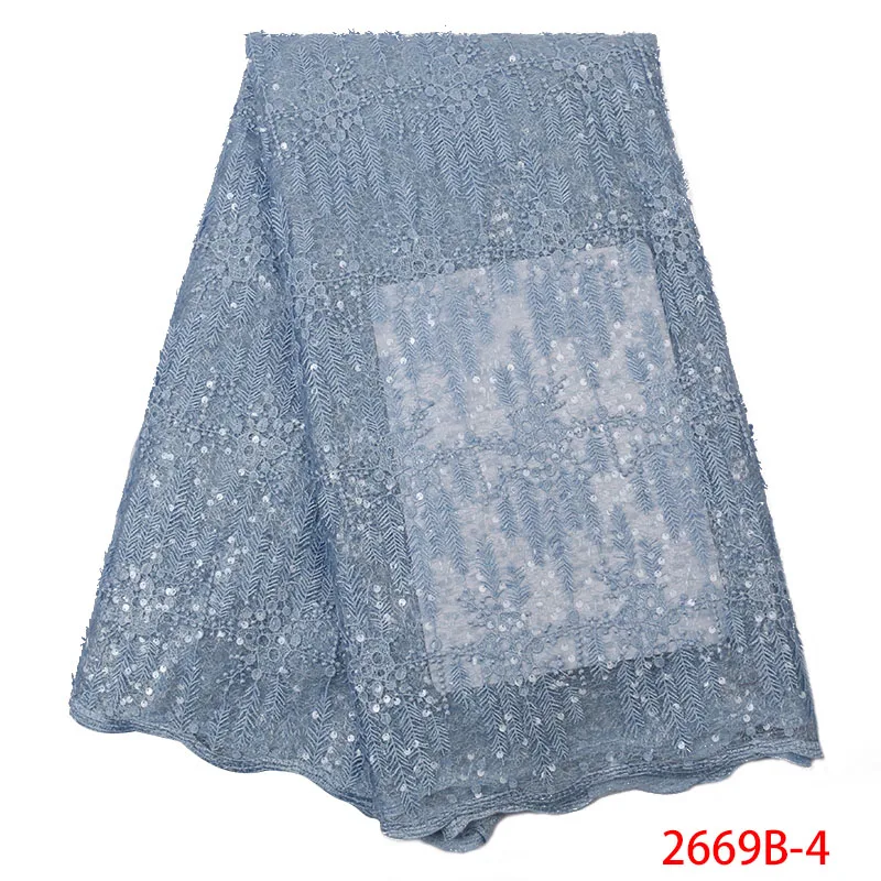 2019 High Quality African Lace Fabric Latest Organza Fabric Lace French Tulle Laces with Sequins for Wedding Dress KS2669B-4
2019 High Quality African Lace Fabric Latest Organza Fabric Lace French Tulle Laces with Sequins for Wedding Dress KS2669B-4