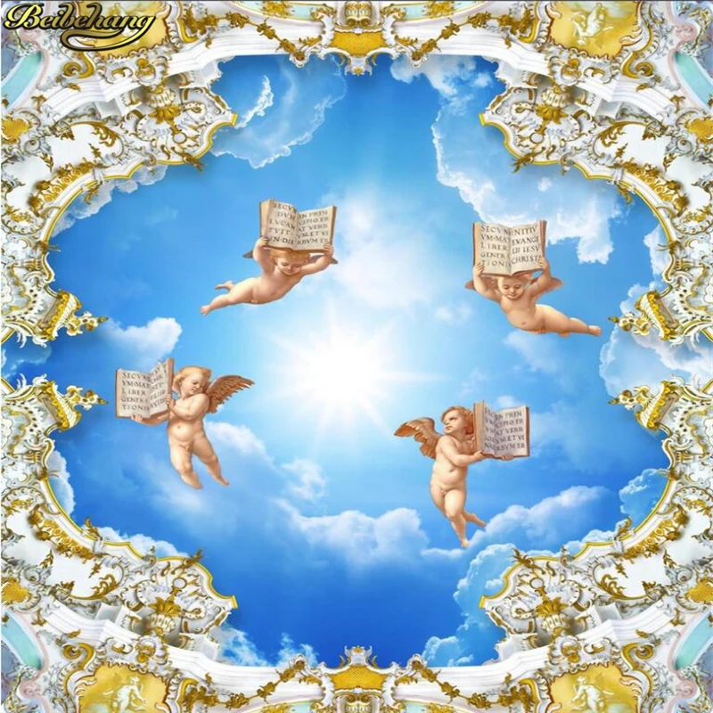 beibehang papel de parede 3d European ceiling angel wallpaper for walls 3 d KTV Bar Restaurant Vintage Mural Wall Papers Sticker
beibehang papel de parede 3d European ceiling angel wallpaper for walls 3 d KTV Bar Restaurant Vintage Mural Wall Papers Sticker