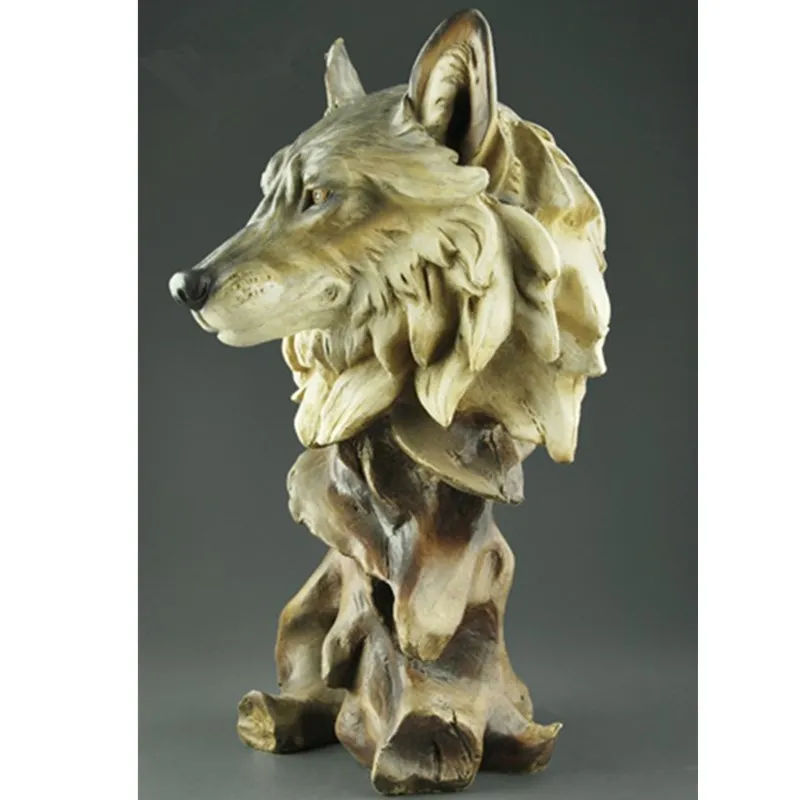 Wolf Head Faux Wood Decorative Figurine Statue Resin Art&Craft Home Decoration Purely Manual, Art, Crafts Living Room L3266
Wolf Head Faux Wood Decorative Figurine Statue Resin Art&Craft Home Decoration Purely Manual, Art, Crafts Living Room L3266