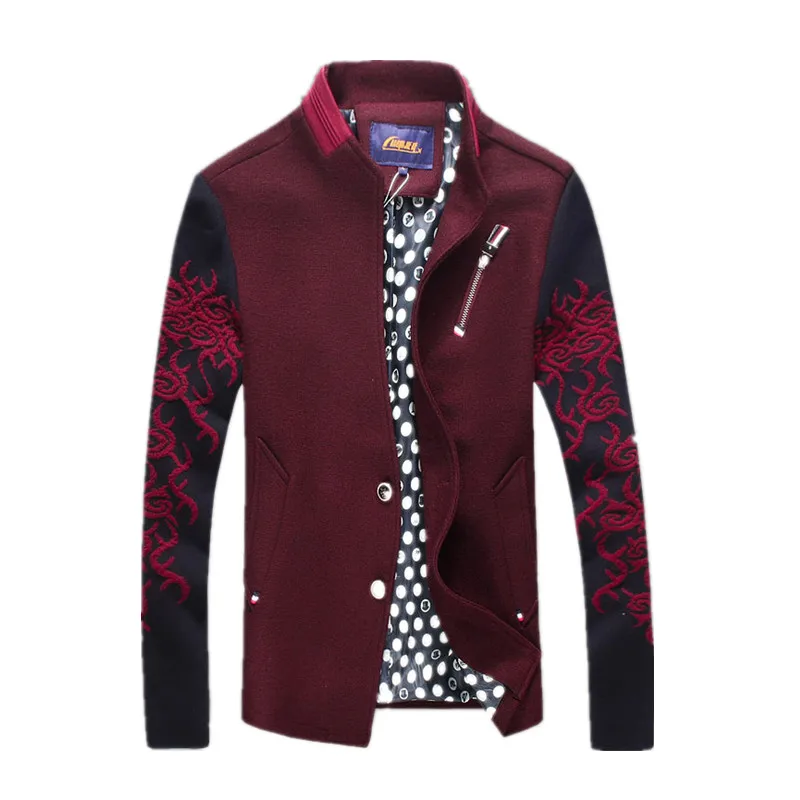 2019 new arrival style men's fashion jacket high-quality wool nylon jacket coat men's slim over coat two colours plus size L-4XL
2019 new arrival style men's fashion jacket high-quality wool nylon jacket coat men's slim over coat two colours plus size L-4XL
