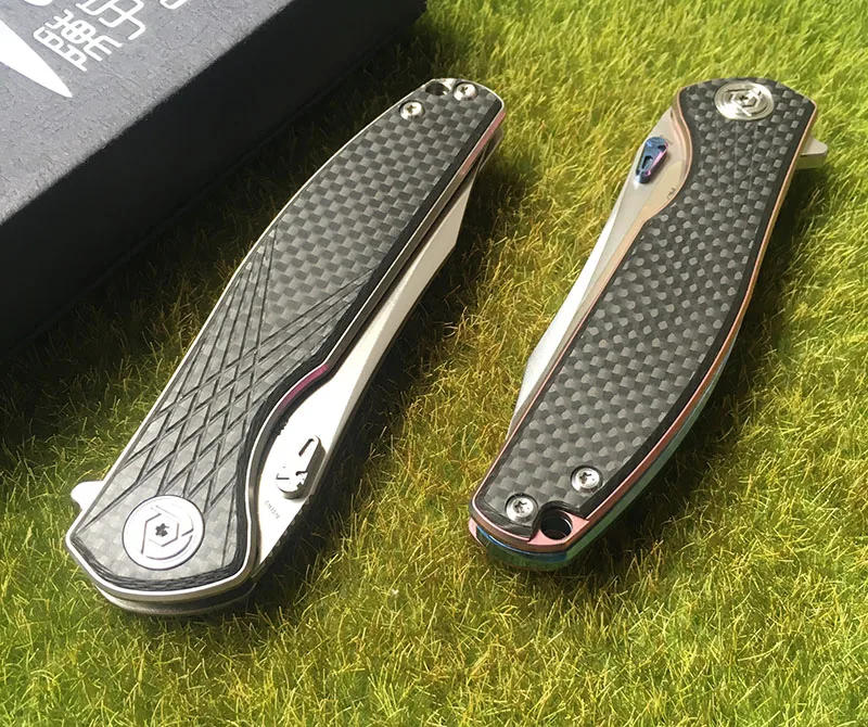 CH3516 Flipper folding knife s35vn steel TC4 Titanium + carbon fibe handle outdoor camping hunting pocket fruit Knives EDC tool
CH3516 Flipper folding knife s35vn steel TC4 Titanium + carbon fibe handle outdoor camping hunting pocket fruit Knives EDC tool
