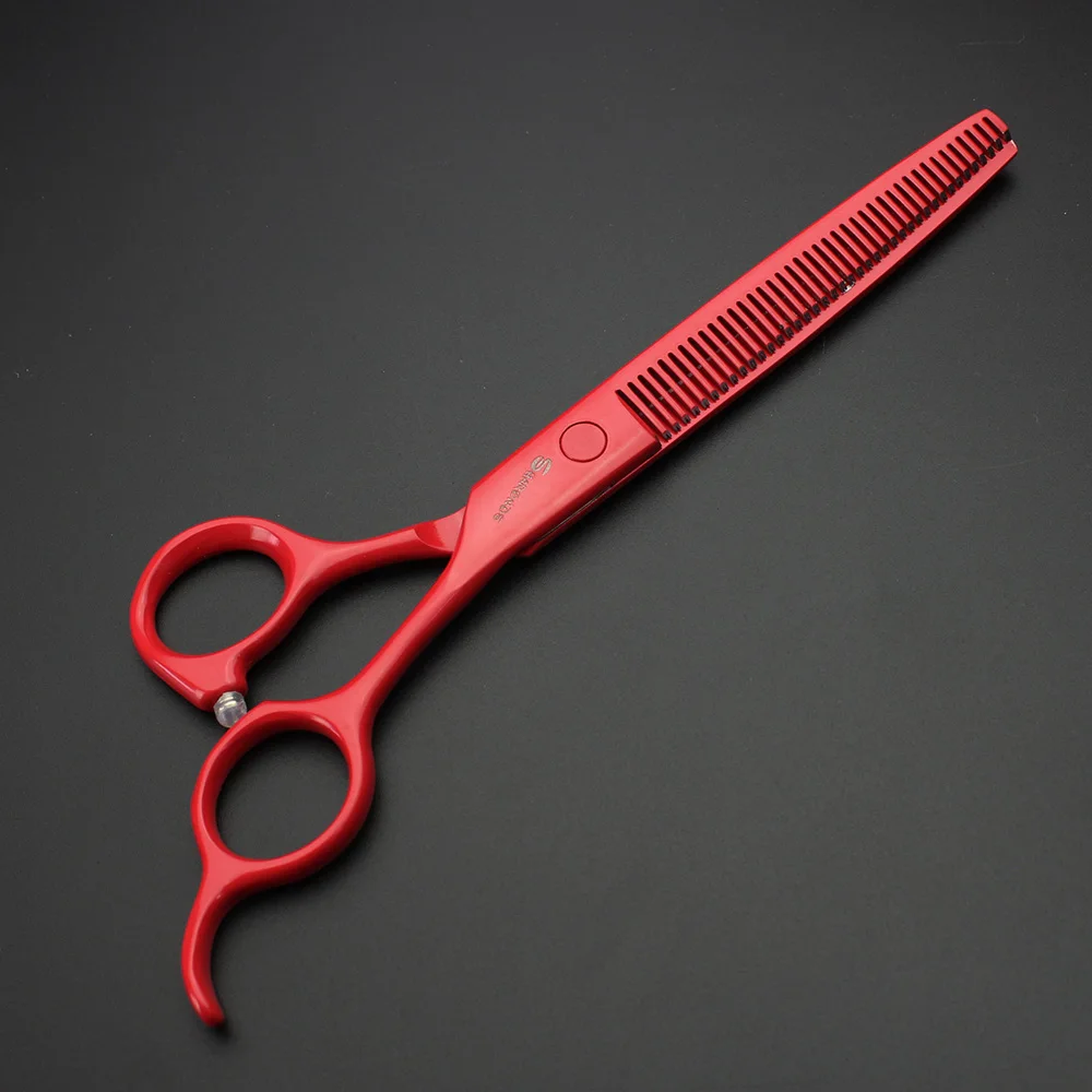 7 inch red professional pet hair scissors cats and dogs special hairdressing scissors suit high quality free shipping
7 inch red professional pet hair scissors cats and dogs special hairdressing scissors suit high quality free shipping