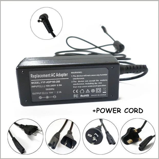 

19V 2.1A AC Adapter Charger Power Supply For Notebook Asus Eee PC 1005 1005HA 1005HAB 1005PE 1201 1001PXD 1005P 1005PEB 1201