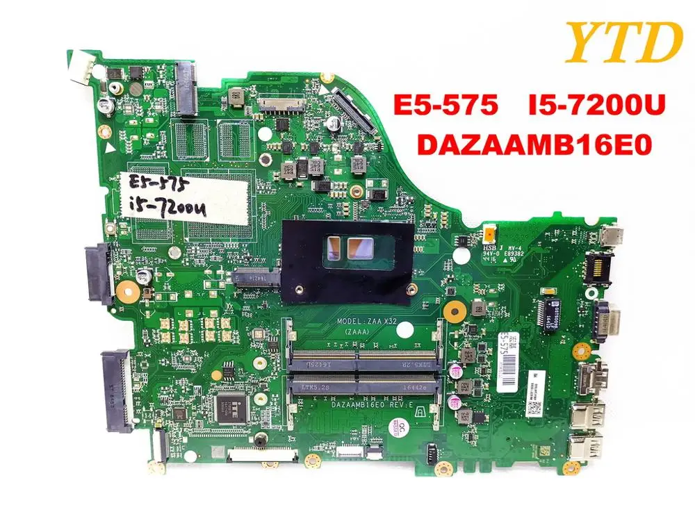 Original for ACER E5-575 laptop motherboard E5-575 I5-7200U DAZAAMB16E0 tested good free shipping
Original for ACER E5-575 laptop motherboard E5-575 I5-7200U DAZAAMB16E0 tested good free shipping