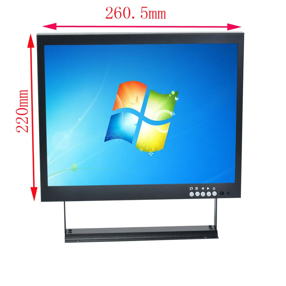 Яркий ЖК дисплей 12 дюймов экран 4:3 цветной монитор IPS BNC HDMI VGA AV аудио динамик для ПК