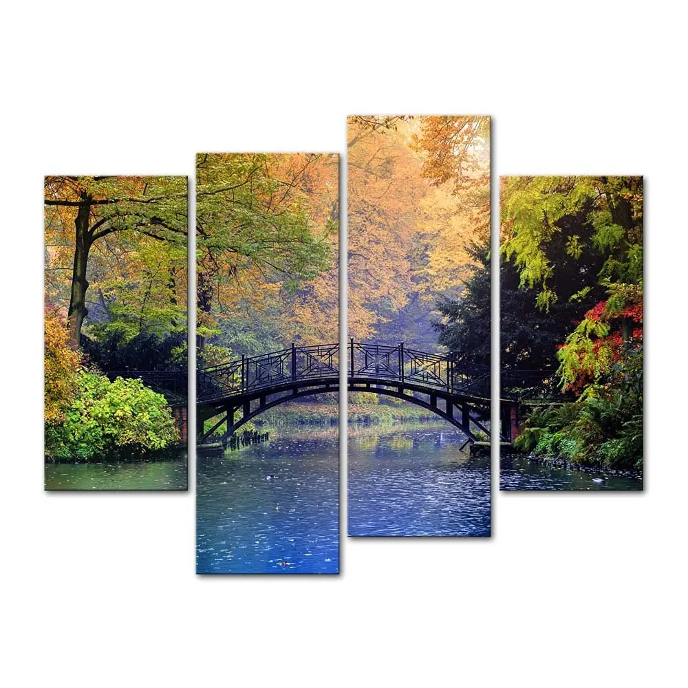 4 pieces / sets of bridges beautiful landscape wall art for the wall decoration home decoration pictures Painting in canvas
4 pieces / sets of bridges beautiful landscape wall art for the wall decoration home decoration pictures Painting in canvas