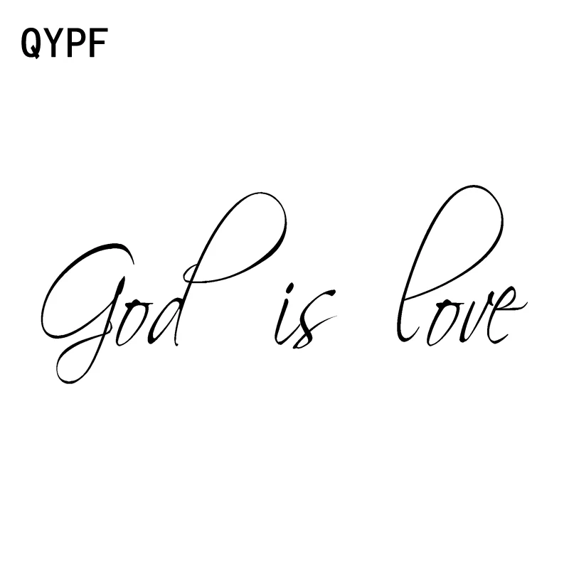 QYPF 16cm*6.6cm Fashion God Is Love Vinyl Waterproof Car Sticker Decal Accessories Black Silver C15-1694
QYPF 16cm*6.6cm Fashion God Is Love Vinyl Waterproof Car Sticker Decal Accessories Black Silver C15-1694