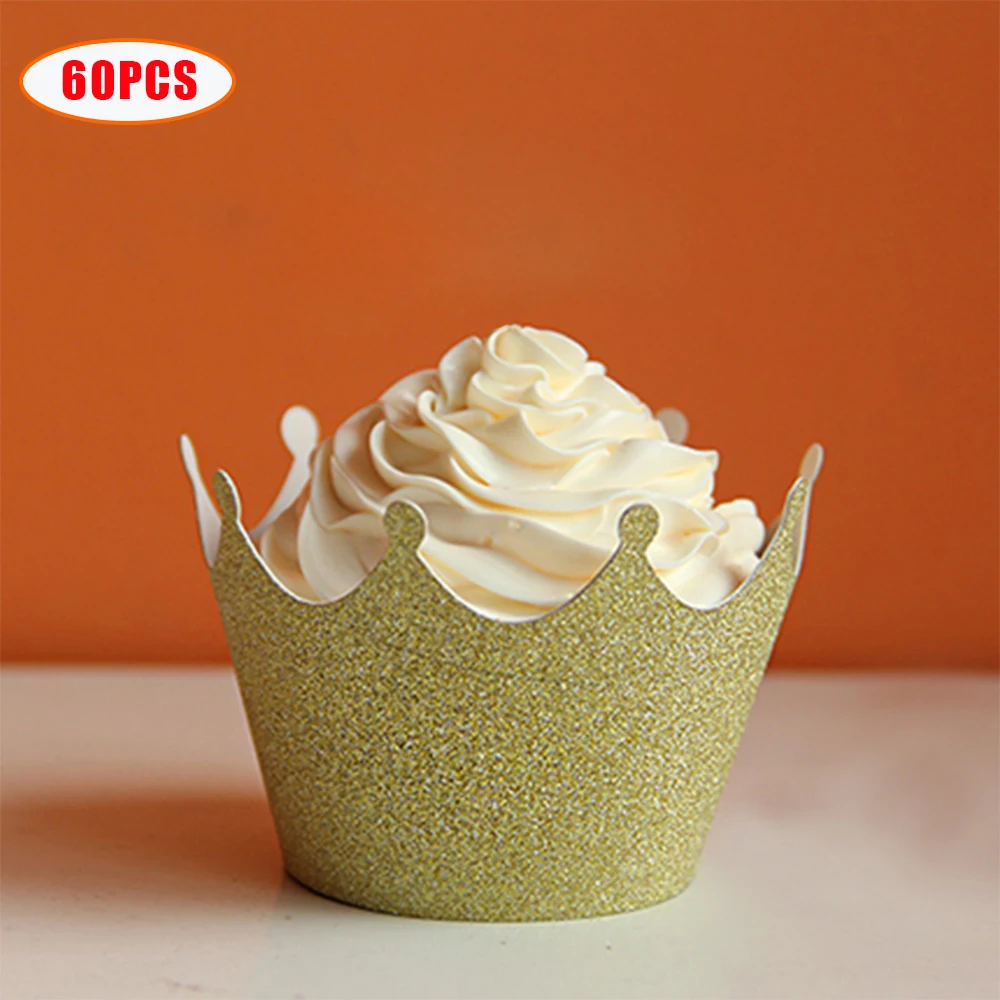 60pcs Baby Shower Gold Sliver Crown Cake Wrappers Kids Birthday Party Cake Decoration Baking Cupcake Border Party Supplies
60pcs Baby Shower Gold Sliver Crown Cake Wrappers Kids Birthday Party Cake Decoration Baking Cupcake Border Party Supplies