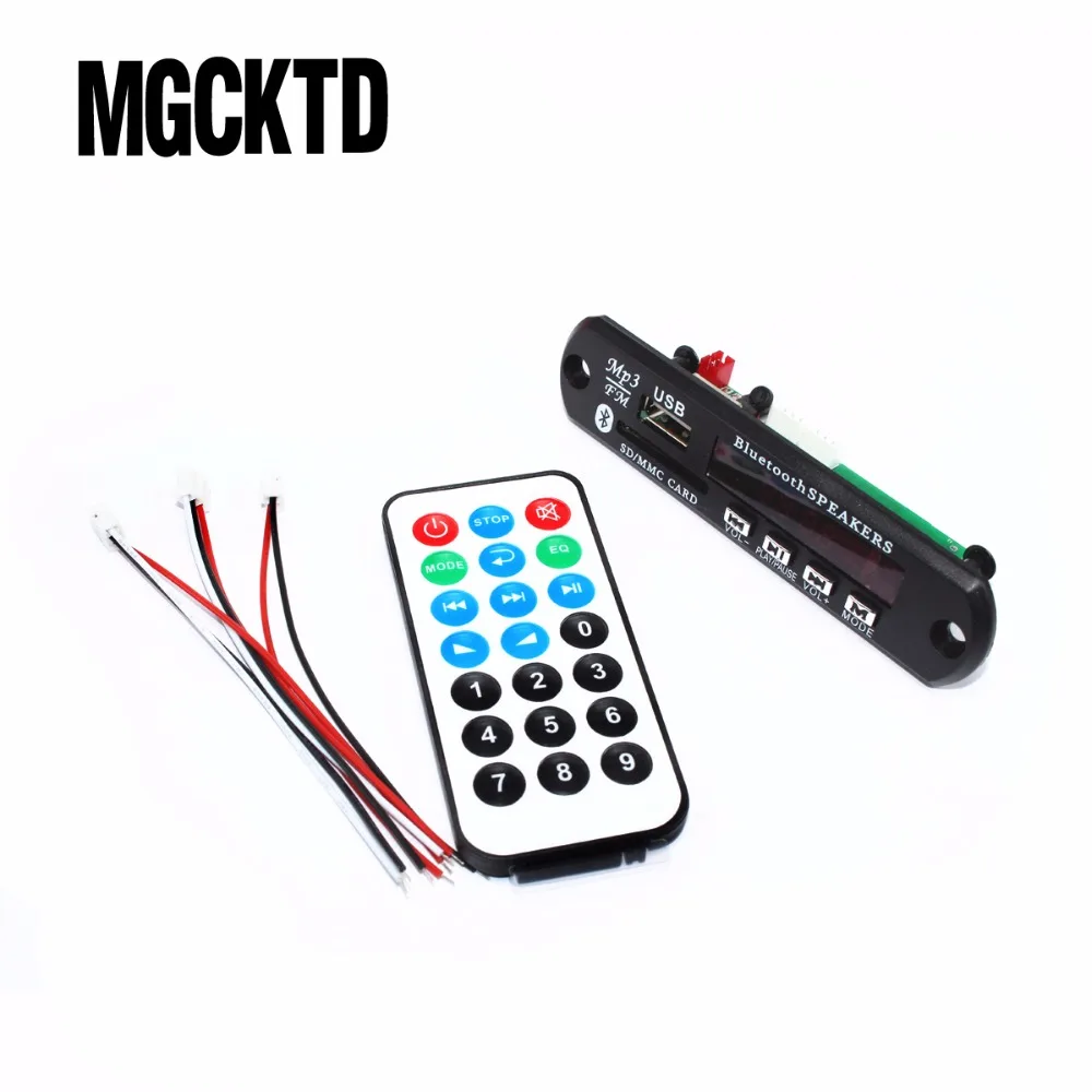 Модуль платы декодирования MP3 Bluetooth с разъемом для SD карты/USB/FM/удаленным модулем