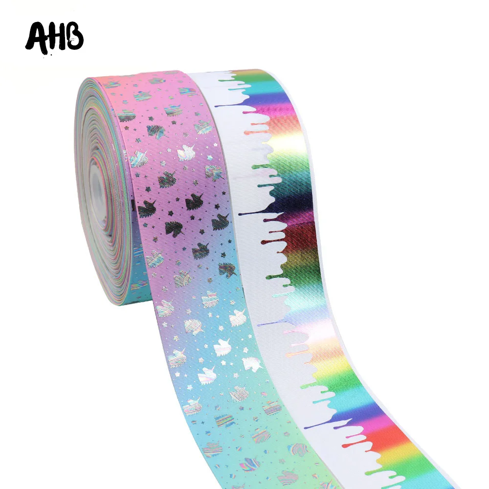 AHB 2Y 3" Unicorn Bronzing Grosgrain Ribbon 75mm DIY Hairbows Accessories Holiday Decorations Materials Gifts Packing Wrapping
AHB 2Y 3" Unicorn Bronzing Grosgrain Ribbon 75mm DIY Hairbows Accessories Holiday Decorations Materials Gifts Packing Wrapping
