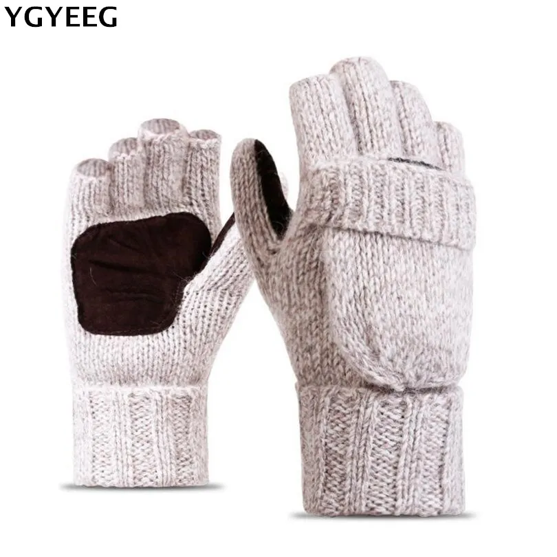 YGYEEG Thick Male Fingerless Gloves Men Wool Winter Warm Exposed Finger Mittens Knitted Warm Flip Half Finger Flip Top Gloves
YGYEEG Thick Male Fingerless Gloves Men Wool Winter Warm Exposed Finger Mittens Knitted Warm Flip Half Finger Flip Top Gloves