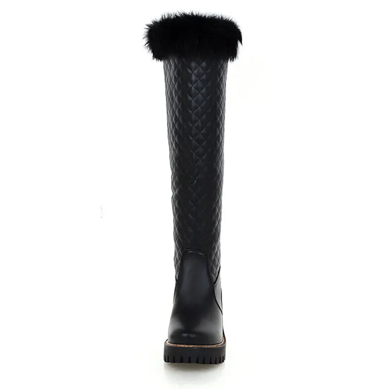 Fanyuan size 43 women Thick high heel knee High Snow boots ladies Fashion Winter Shoes Sexy Snow Warm Long Warm Fur Boots
Fanyuan size 43 women Thick high heel knee High Snow boots ladies Fashion Winter Shoes Sexy Snow Warm Long Warm Fur Boots