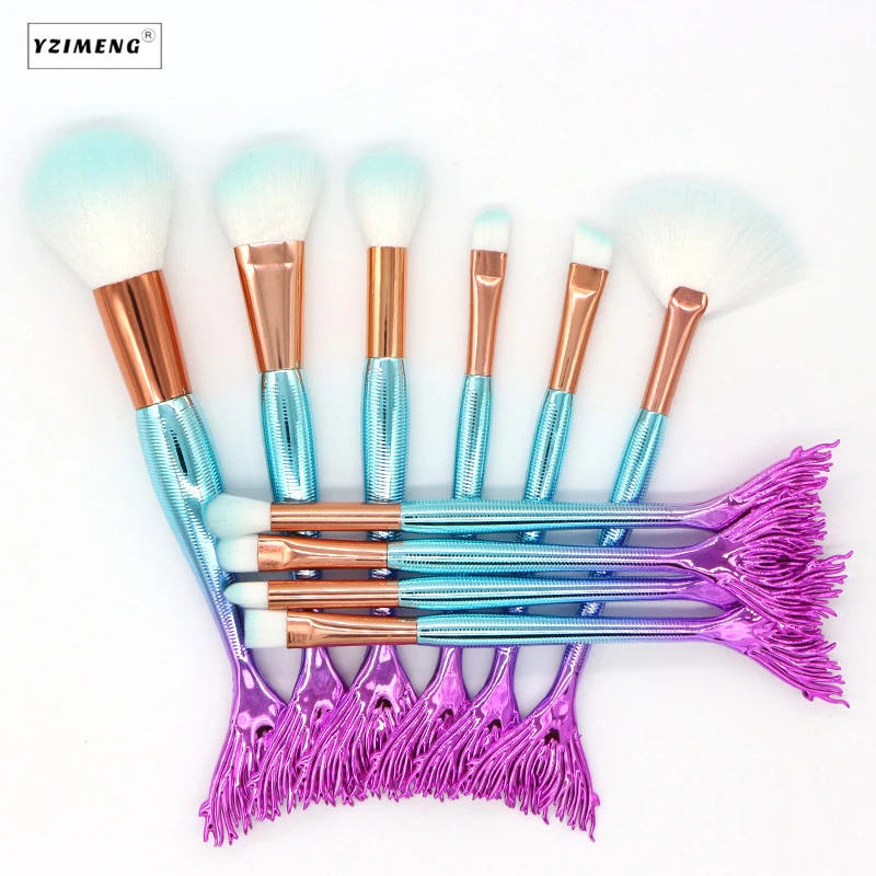 10Pcs/Set Professional Makeup Brushes Set Foundation Mermaid Powder Blush Brushes Set Eyebrow Eyeliner Cosmetic Brush Kit Tools
10Pcs/Set Professional Makeup Brushes Set Foundation Mermaid Powder Blush Brushes Set Eyebrow Eyeliner Cosmetic Brush Kit Tools