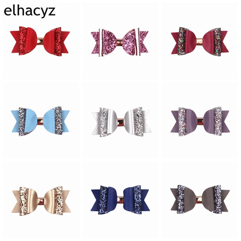 Retail 1PC Trendy 2021 New Glitter PU Leather Bow Clips 10.5CM Hairpin for Girls Hair Accessories Muti-Layer Headwear Hair Clips
Retail 1PC Trendy 2021 New Glitter PU Leather Bow Clips 10.5CM Hairpin for Girls Hair Accessories Muti-Layer Headwear Hair Clips