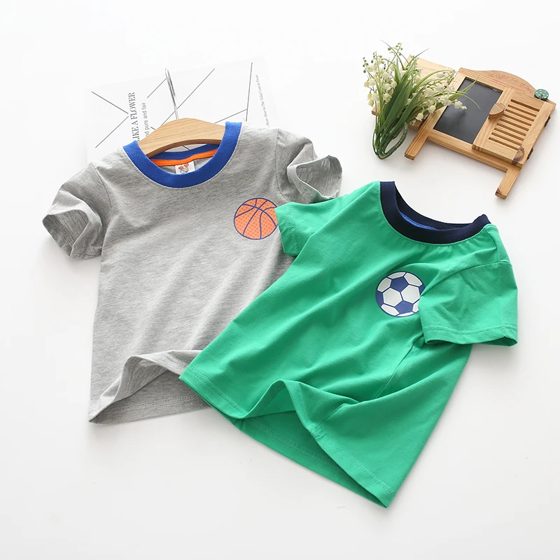2021 Summer new short sleeve T-shirt cartoon printed round neck children's cotton top
2021 Summer new short sleeve T-shirt cartoon printed round neck children's cotton top