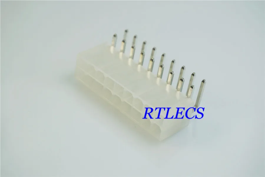 100pcs Mini-Fit Header Power Connector 4.20 mm 0.165" 2x9 Pin 18 Position Shrouded Male Pin Dual Row right Angle Through Hole
100pcs Mini-Fit Header Power Connector 4.20 mm 0.165" 2x9 Pin 18 Position Shrouded Male Pin Dual Row right Angle Through Hole