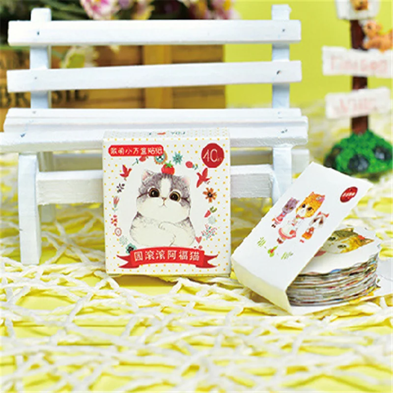 40pcs/pack Cute Kawaii Cartoon Fat Cat Sticker DIY Dairy Photo Album Decoration Stickers Scrapbooking Card Making Gift For Girls
40pcs/pack Cute Kawaii Cartoon Fat Cat Sticker DIY Dairy Photo Album Decoration Stickers Scrapbooking Card Making Gift For Girls