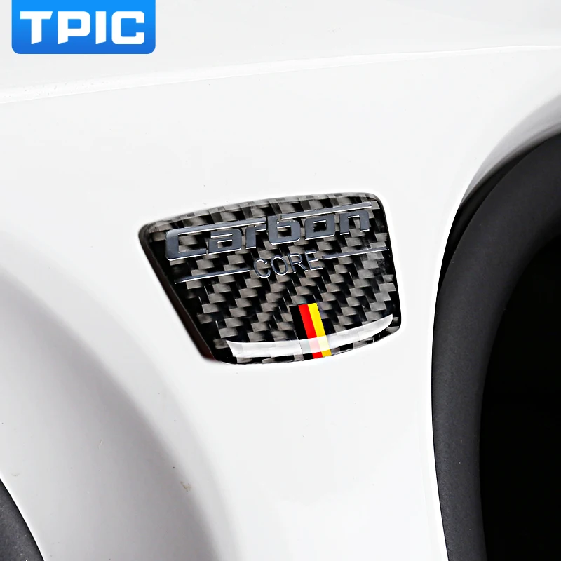 TPIC эмблема из углеродного волокна B наклейка на дверь бампера для Mercedes Benz W204 C Class