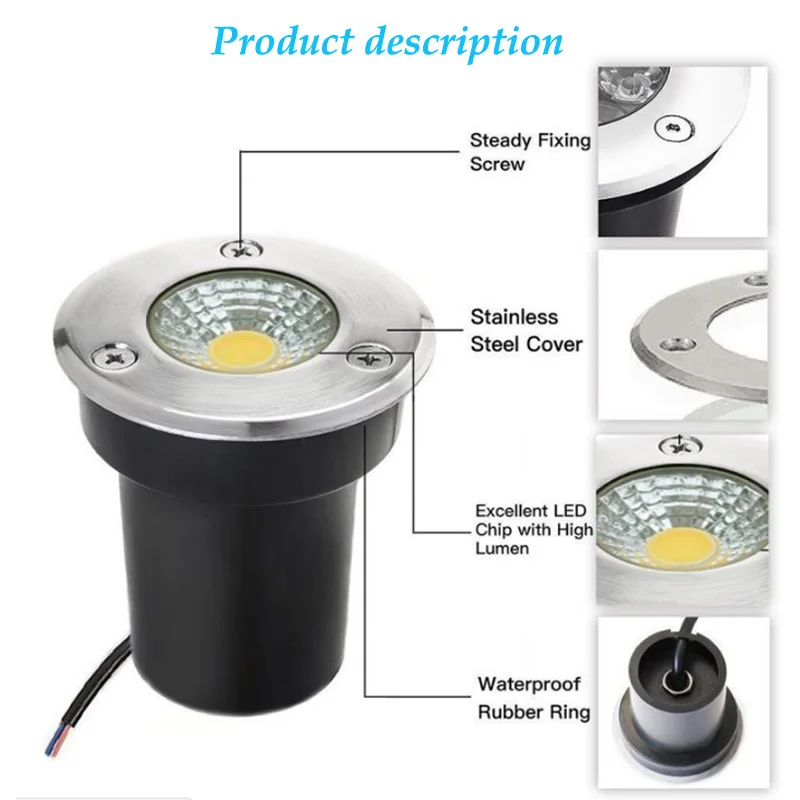 5W 10W LED Underground Light Waterproof AC85-265V DC12V Outdoor Buried Lamp Bulb for Ground Garden Path Floor Yard Landscape
5W 10W LED Underground Light Waterproof AC85-265V DC12V Outdoor Buried Lamp Bulb for Ground Garden Path Floor Yard Landscape