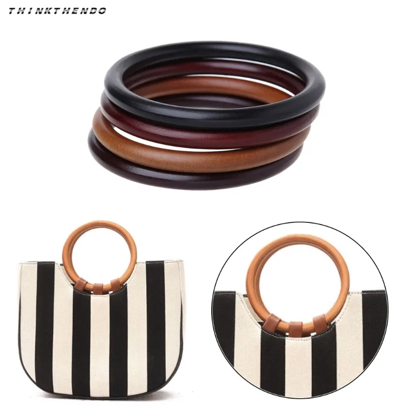 THINKTHENDO Fashion New Round Wooden Handle for Handmade Handbag DIY Tote Purse Frame Making Bag Hanger High Quality 4 Colors
THINKTHENDO Fashion New Round Wooden Handle for Handmade Handbag DIY Tote Purse Frame Making Bag Hanger High Quality 4 Colors