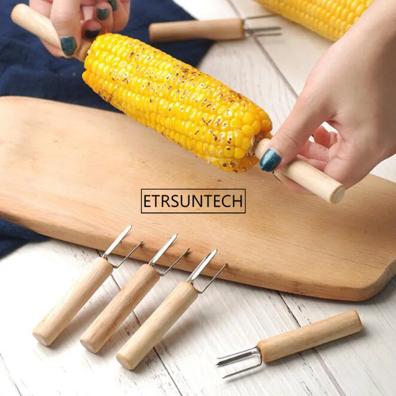 360pcs Corn Holders Fork Barbecue Tools Stainless Steel Fruit Fork With Wooden Handle Corn BBQ Food Skewers Needle
360pcs Corn Holders Fork Barbecue Tools Stainless Steel Fruit Fork With Wooden Handle Corn BBQ Food Skewers Needle