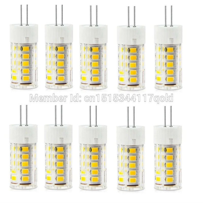 

4W G4 33led 2835 400-500LM Warm White or White Decorative AC220-240V LED Bi-pin Lights JTFL038 Wholesale 10PCS