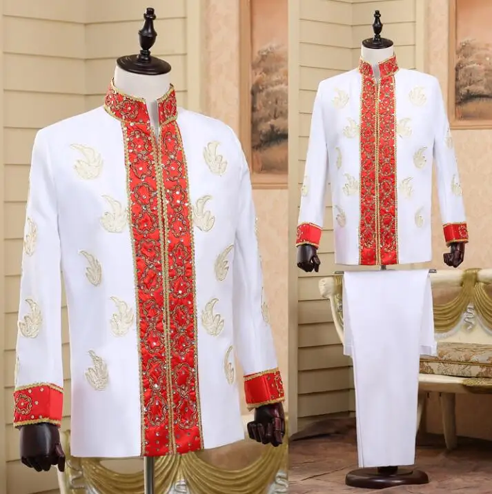 Embroidery men blazer designs chinese tunic suit stage costumes for singers men sequin blazer dance clothes jacket style dress
Embroidery men blazer designs chinese tunic suit stage costumes for singers men sequin blazer dance clothes jacket style dress
