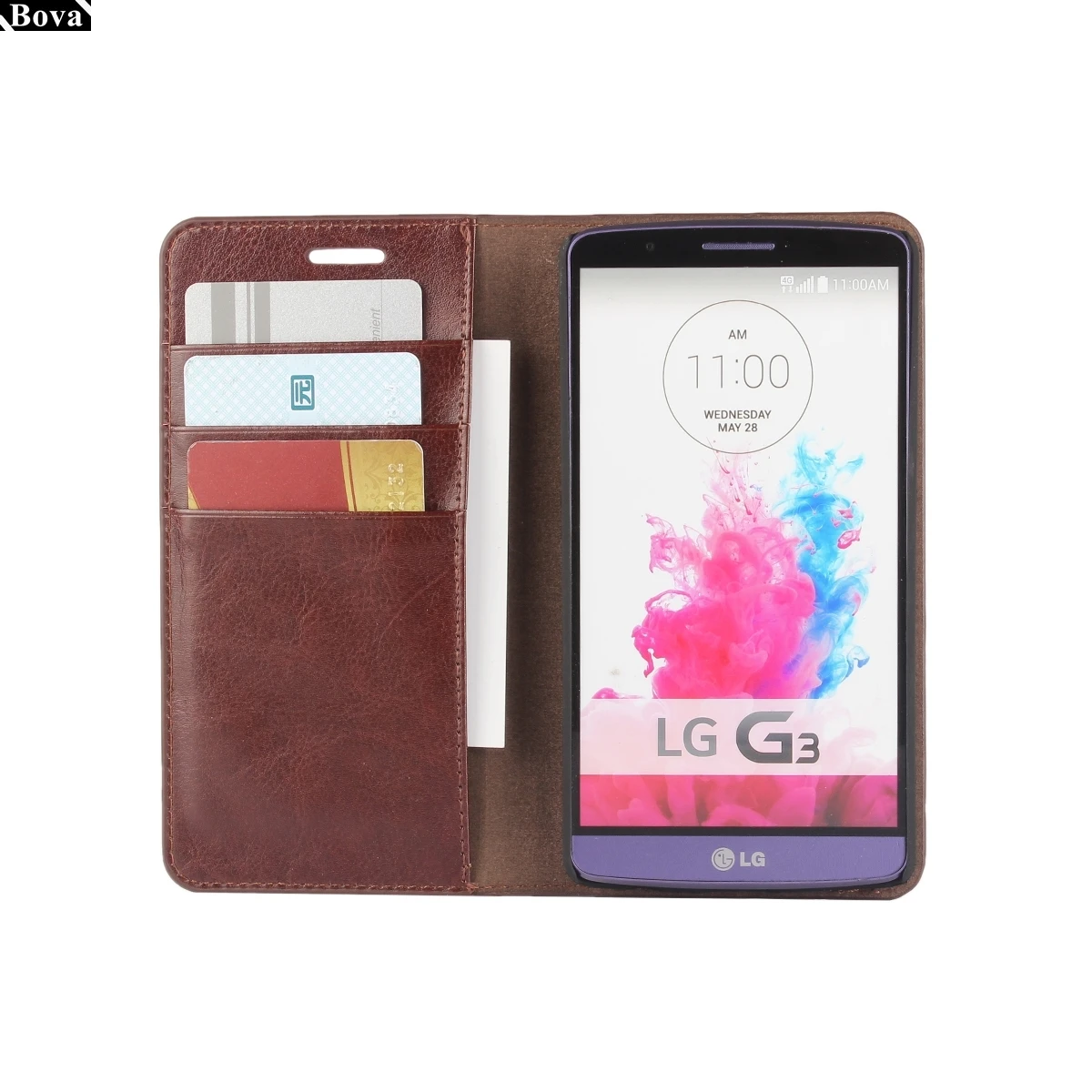 Кожаный чехол премиум-класса чехол-кошелек с откидной крышкой для LG G3 D855 D857 D858 D859