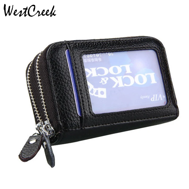 WESTCREEK Brand Women Genuine Leather ID Card Holders RFID Anti Magnetic Travel Wallets Men Large Capacity Business Card Holder
WESTCREEK Brand Women Genuine Leather ID Card Holders RFID Anti Magnetic Travel Wallets Men Large Capacity Business Card Holder