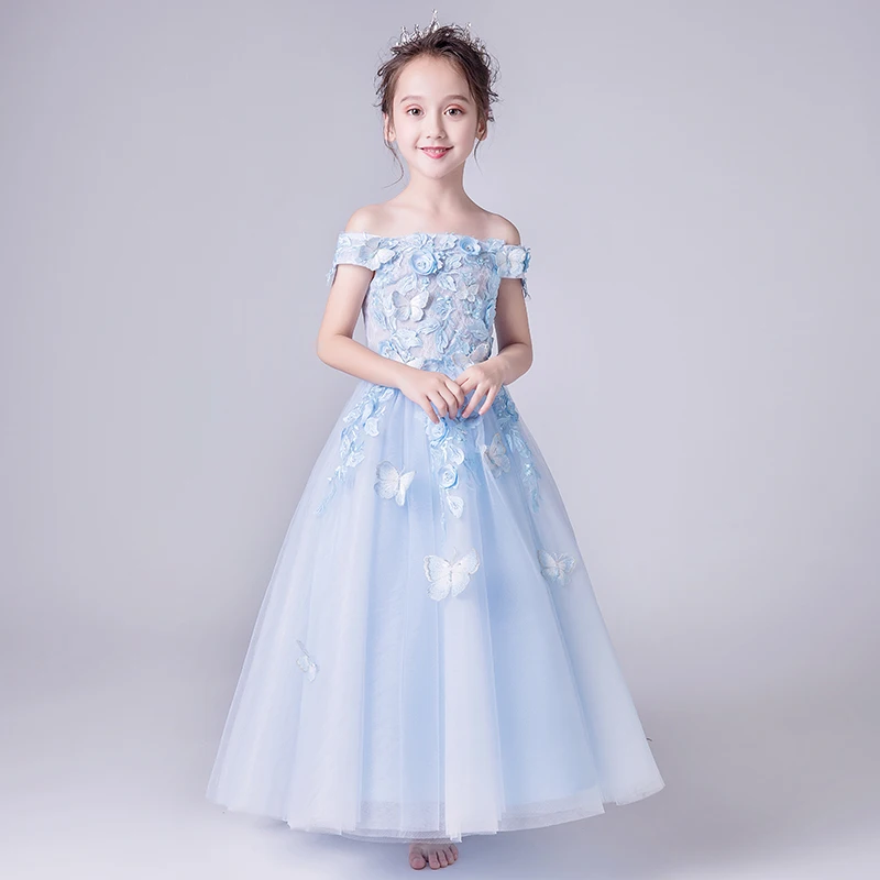 New Blue Tulle Prom Flower Girl Dress for Wedding Long Party Birthday Dress Beaded Floral Baby Baptism First Communion Gown
New Blue Tulle Prom Flower Girl Dress for Wedding Long Party Birthday Dress Beaded Floral Baby Baptism First Communion Gown
