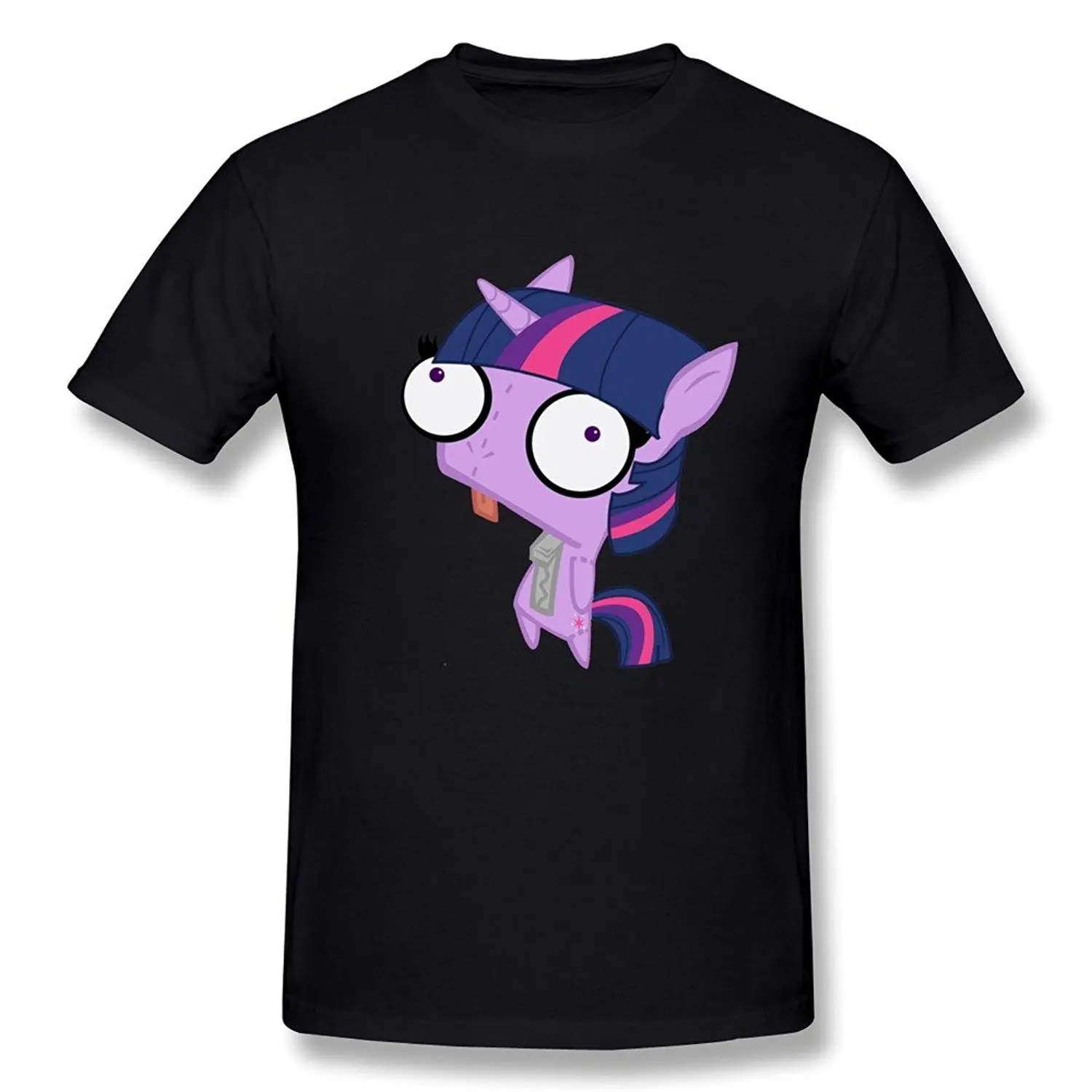 Для Мужчин's Best Graphic T-Shirt-Invader Zim Дум песни черный Размеры L Пользовательские