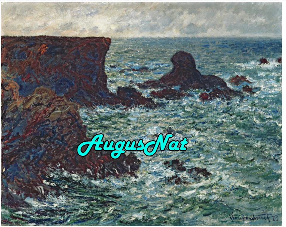 Monet Алмазная Картина океан стразами вышивка остров наклейка с пейзажем Диамант