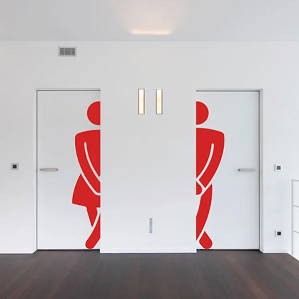 Marks for Men and Women's Vinyl Durable Toilet Sticker Fashion for Shop Office Home Cafe Hotel Toilets Door Decor Wall Stickers
Marks for Men and Women's Vinyl Durable Toilet Sticker Fashion for Shop Office Home Cafe Hotel Toilets Door Decor Wall Stickers
