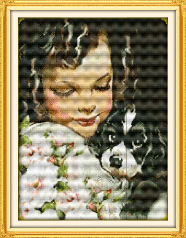 Dog and girl cross stitch kit people 18ct 14ct 11ct count print canvas stitches embroidery DIY handmade needlework
Dog and girl cross stitch kit people 18ct 14ct 11ct count print canvas stitches embroidery DIY handmade needlework