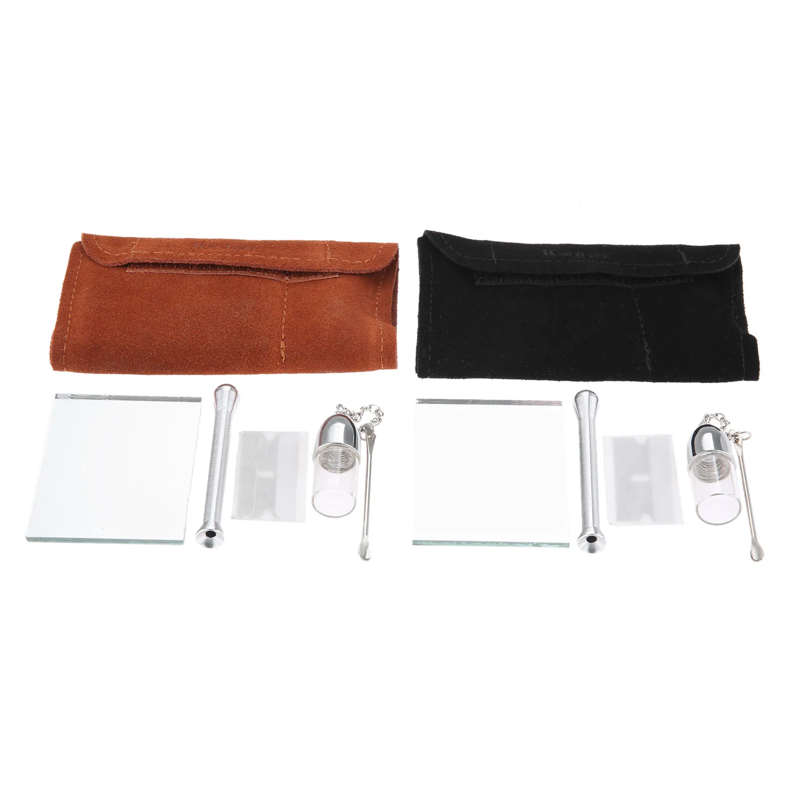 1Pc Cigarette Distribution Set Leather Storage Container Bag Mirror Bottle Snuff Snorting Set Portable Cigarette Accessories
1Pc Cigarette Distribution Set Leather Storage Container Bag Mirror Bottle Snuff Snorting Set Portable Cigarette Accessories