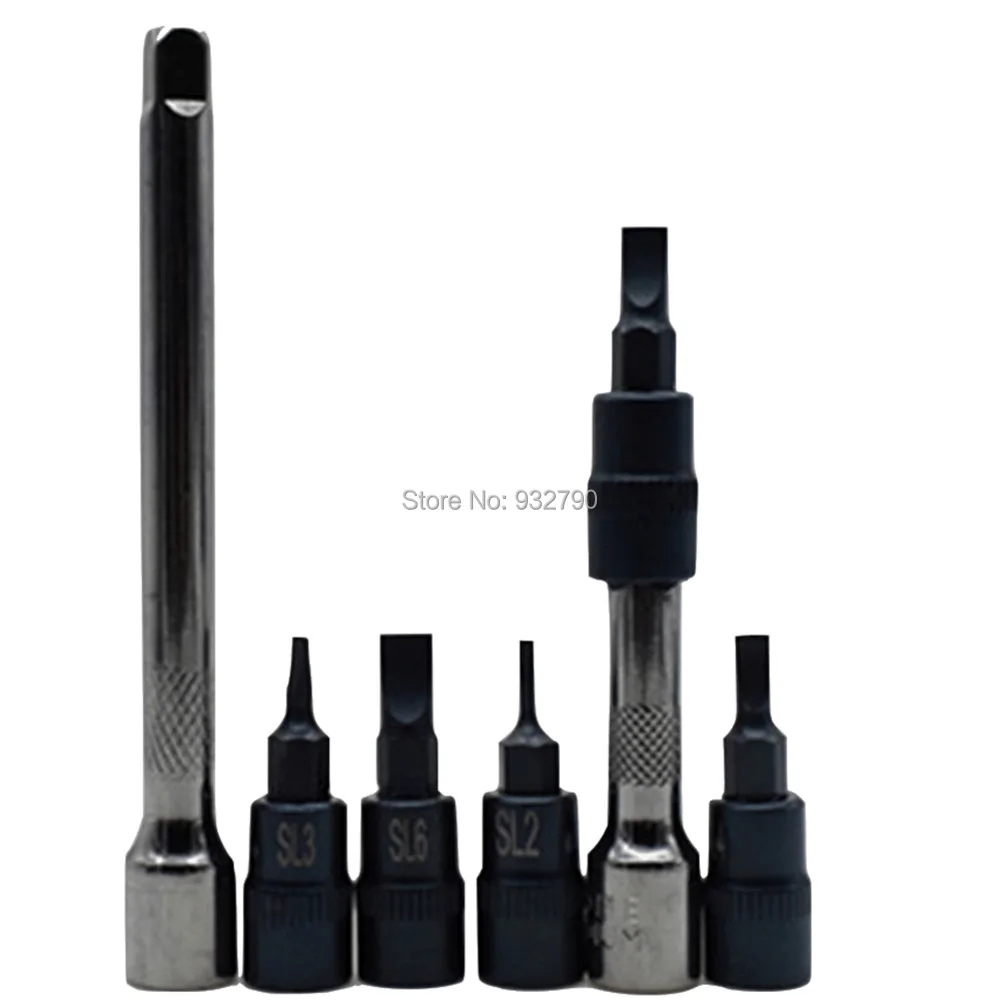 2pcs 1/4" Drive Extension Extender Bar Set 2" 4" Ratchet Wrench Socket + 5pcs Screwdriver Bits Slotted Bit SL2 SL3 SL4 SL5 SL6
2pcs 1/4" Drive Extension Extender Bar Set 2" 4" Ratchet Wrench Socket + 5pcs Screwdriver Bits Slotted Bit SL2 SL3 SL4 SL5 SL6
