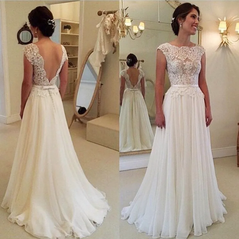 White Lace Wedding Dress 2019 Cap Sleeve Tulle Vestido De Noiva Sleeveless Backless Floor Length Robe De Mariee With Train
White Lace Wedding Dress 2019 Cap Sleeve Tulle Vestido De Noiva Sleeveless Backless Floor Length Robe De Mariee With Train