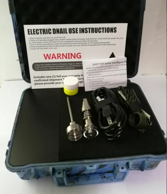 Best quality E nail Electric nail ENAIL controller wax PID TC box with 10 16 20 mm heater coil with titanium nail &cap
Best quality E nail Electric nail ENAIL controller wax PID TC box with 10 16 20 mm heater coil with titanium nail &cap