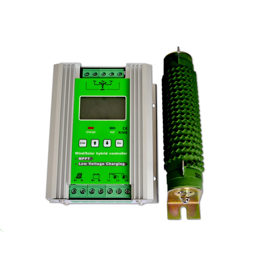 1400w Off Grid MPPT Wind Solar Hybrid Charge Controller, 12/24V Auto for 800W wind+600W solar with booster and dump load
1400w Off Grid MPPT Wind Solar Hybrid Charge Controller, 12/24V Auto for 800W wind+600W solar with booster and dump load