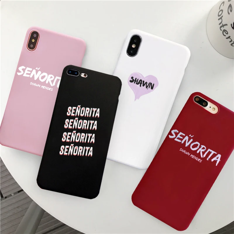 Чехол для телефона GYKZ Shawn Mendes Camila Cabello Senorita iPhone XS MAX XR X 7 8 6 6s Plus Модный мягкий