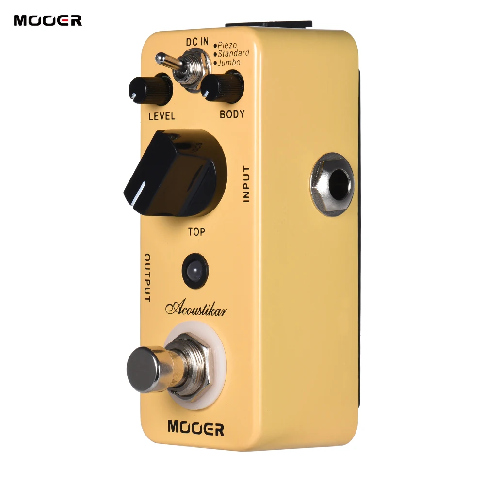 MOOER Acoustikar, акустическая гитара, имитатор, педаль эффектов, истинное байпас с 3 режимами (пьезо/стандарт/Джамбо)
MOOER Acoustikar, акустическая гитара, имитатор, педаль эффектов, истинное байпас с 3 режимами (пьезо/стандарт/Джамбо)