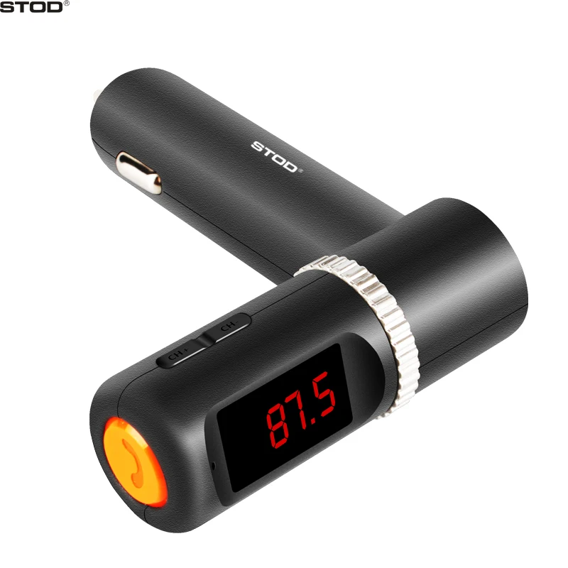 Автомобильное зарядное устройство STOD 2 порта 3.1A AUX fm передатчик Bluetooth для iPhone 5 6 6S 7