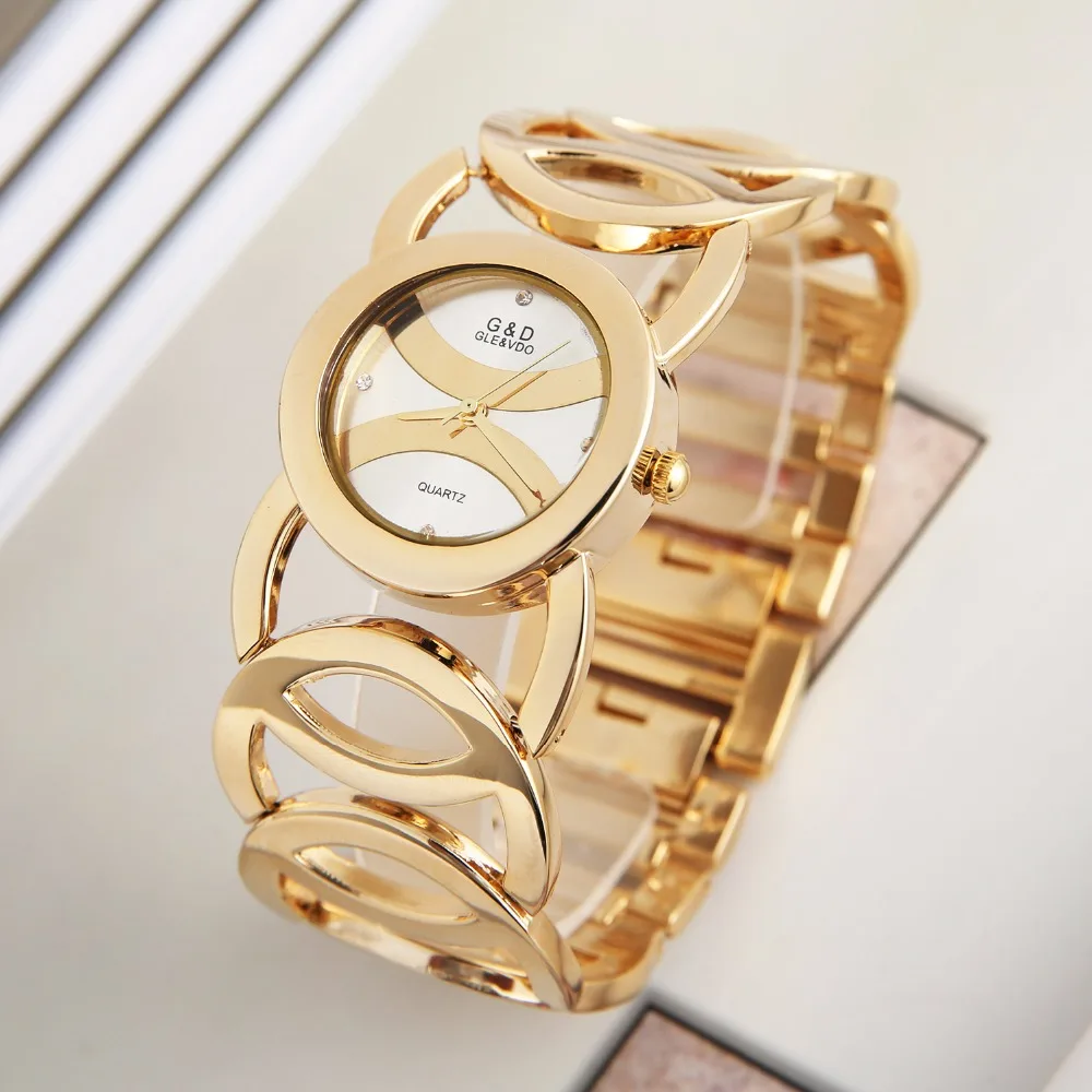 2018 G&D Luxury Brand Women's Bracelet Watches Gold Fashionable Women's Quartz Wristwatches Ladies Dress Watch relogio feminino
2018 G&D Luxury Brand Women's Bracelet Watches Gold Fashionable Women's Quartz Wristwatches Ladies Dress Watch relogio feminino