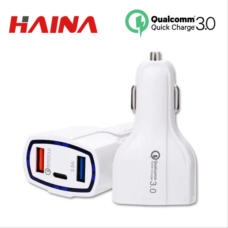 Автомобильное зарядное устройство quick charge 3 0 type-c для samsung s9 QC3.0 быстрое 3USB телефона
