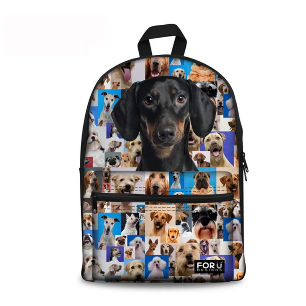 NoisyDesigns мальчики девочек Школьный рюкзак милая собака печать Mochila Рюкзак Школьная