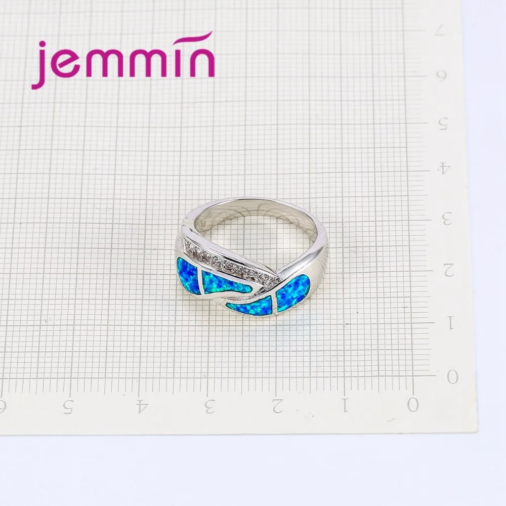 Paving Design Fine Blue Opal Women Rings For Wedding Jewelry Micro Clear Rhinestone 925 Sterling Silver Engagement Rings
Paving Design Fine Blue Opal Women Rings For Wedding Jewelry Micro Clear Rhinestone 925 Sterling Silver Engagement Rings