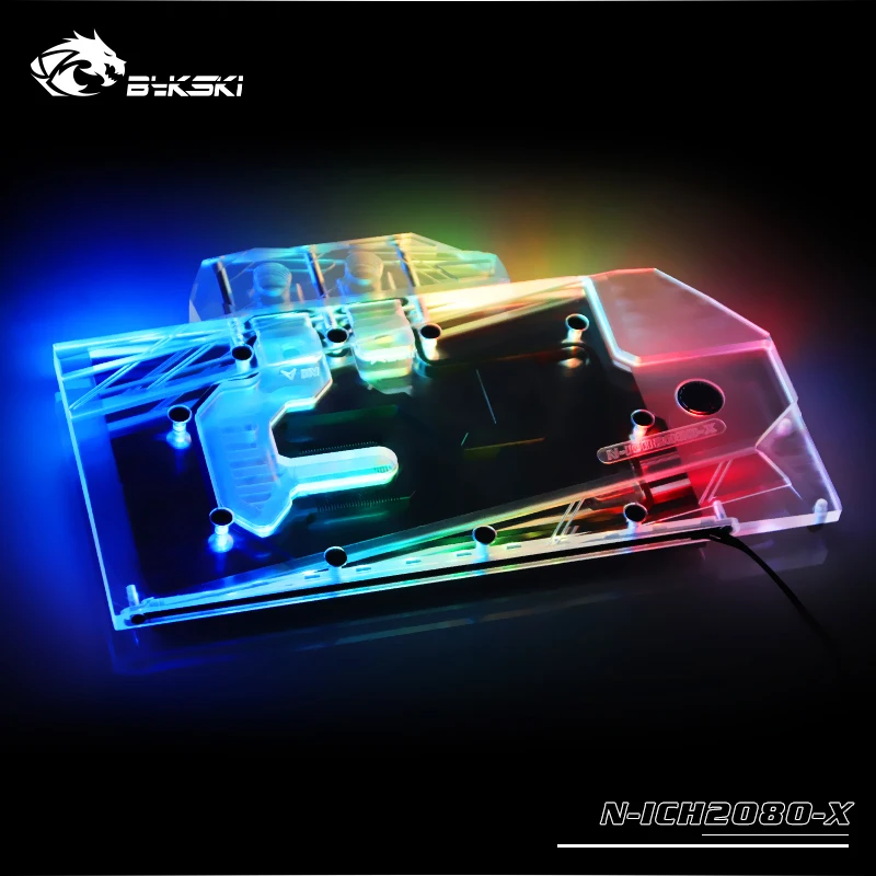 Водяной блок Bykski для INNO GeForce RTX2080/RTX 2070 кулер видеокарты с полным покрытием головка