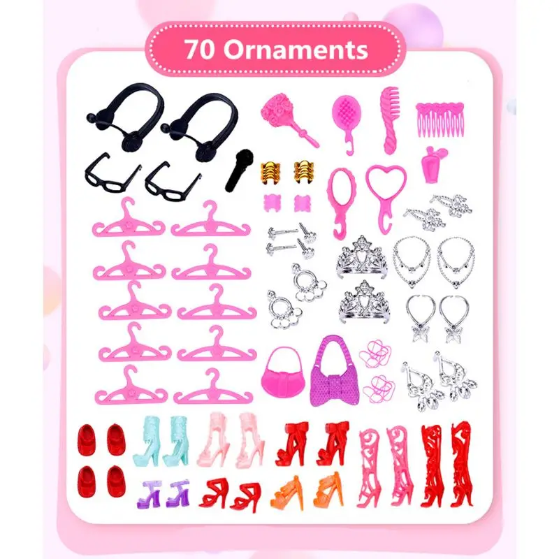 94pcs Doll Furniture Pretend Play Toy Sofa Shoes Jewelry For Doll Brabie Kelly Doll House Accessories Girl Present
94pcs Doll Furniture Pretend Play Toy Sofa Shoes Jewelry For Doll Brabie Kelly Doll House Accessories Girl Present