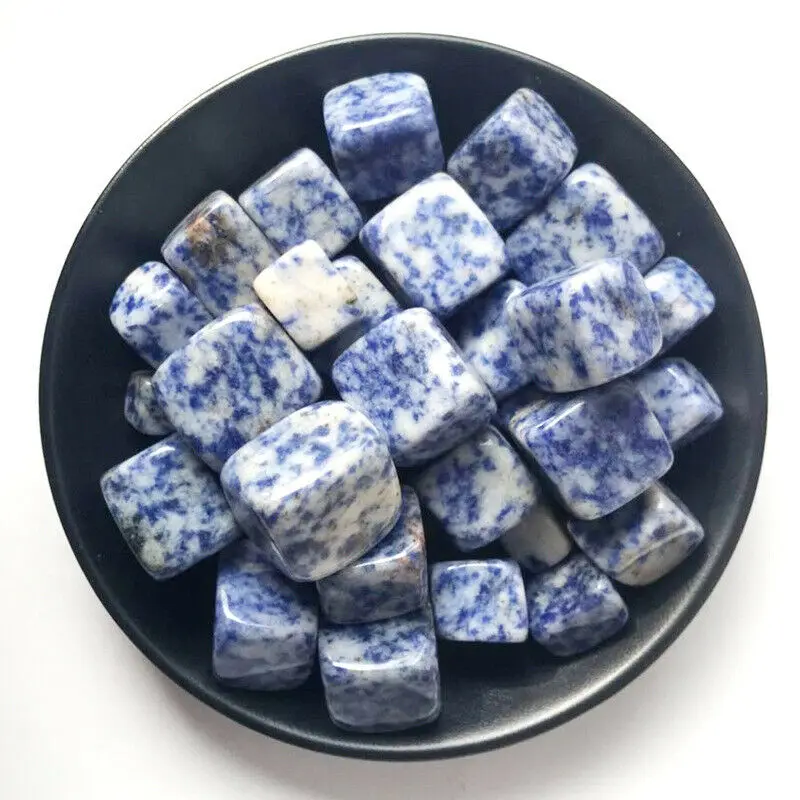 Wholesale 100g Natural Cube Blue Sodalite Stone Tumbled Stones Healing Crystals Gemstone Natural Stones and Minerals
Wholesale 100g Natural Cube Blue Sodalite Stone Tumbled Stones Healing Crystals Gemstone Natural Stones and Minerals